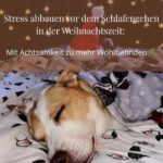 Stress abbauen vor dem Schlafengehen in der Weihnachtszeit: Mit Achtsamkeit zu mehr Wohlbefinden , schlafen, gut schlafen, schlafen gut, achtsame weihnachten